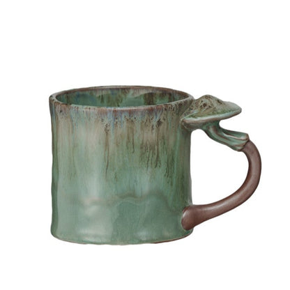 Mushroom Handle Stoneware Mug