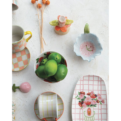 Hand-Painted Flower Shaped Bowls