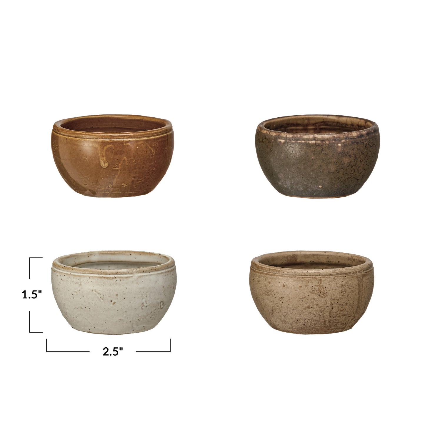 Ollie Stoneware Pinch Pots