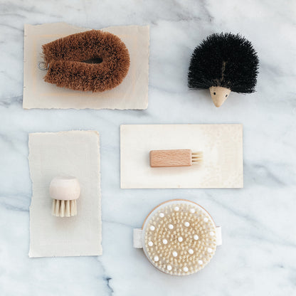 Wooden Hedgehog Scrub Brush