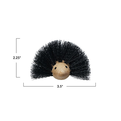 Wooden Hedgehog Scrub Brush