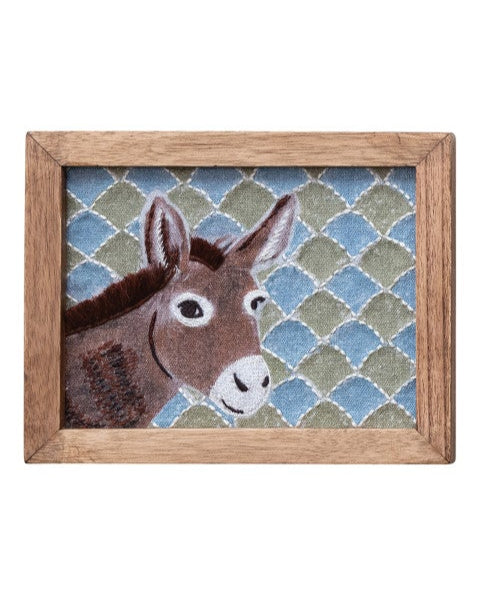 Embroidered Farm Friends Wall Decor