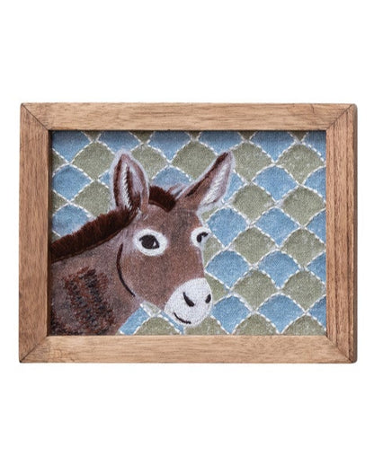 Embroidered Farm Friends Wall Decor