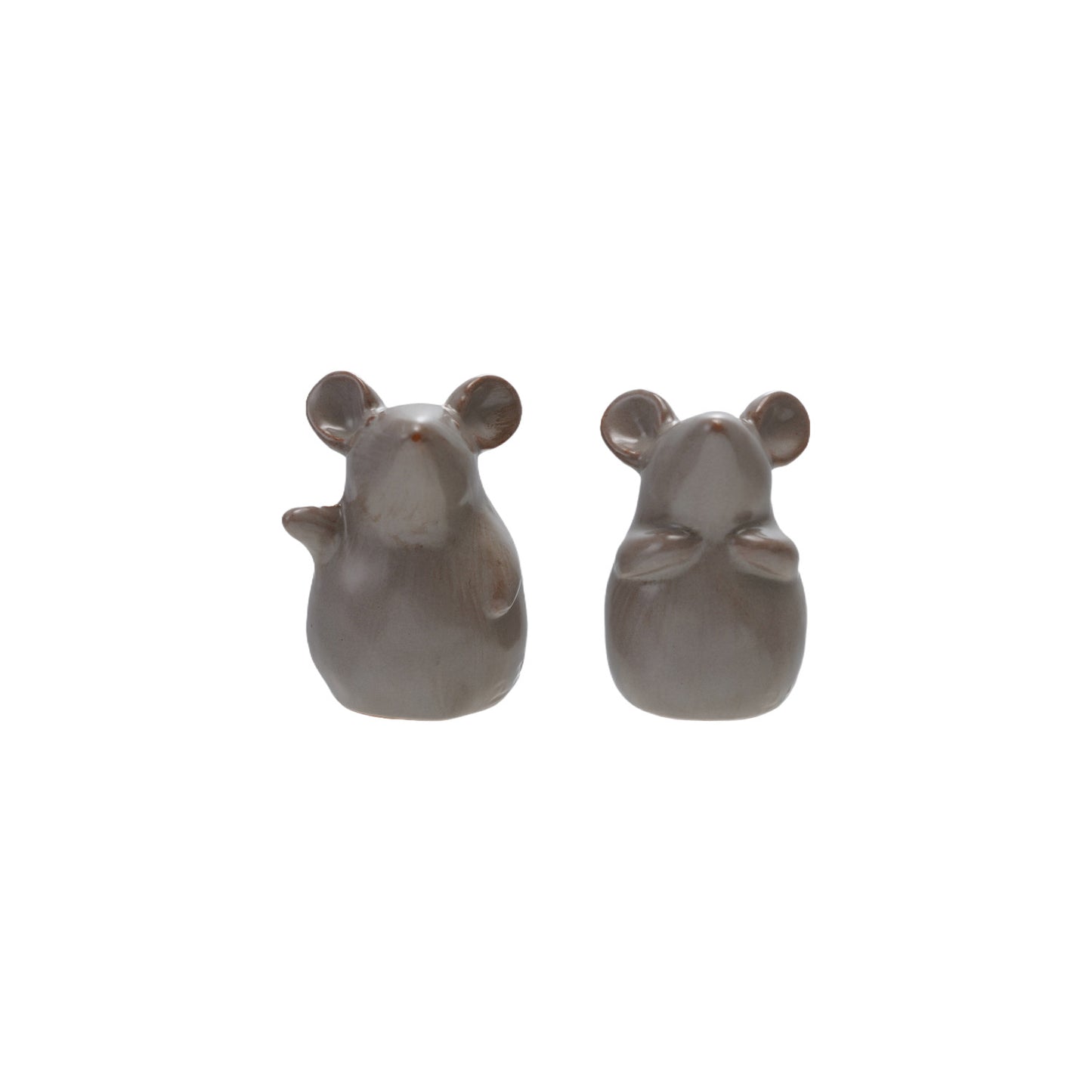 Glazed Stoneware Mice
