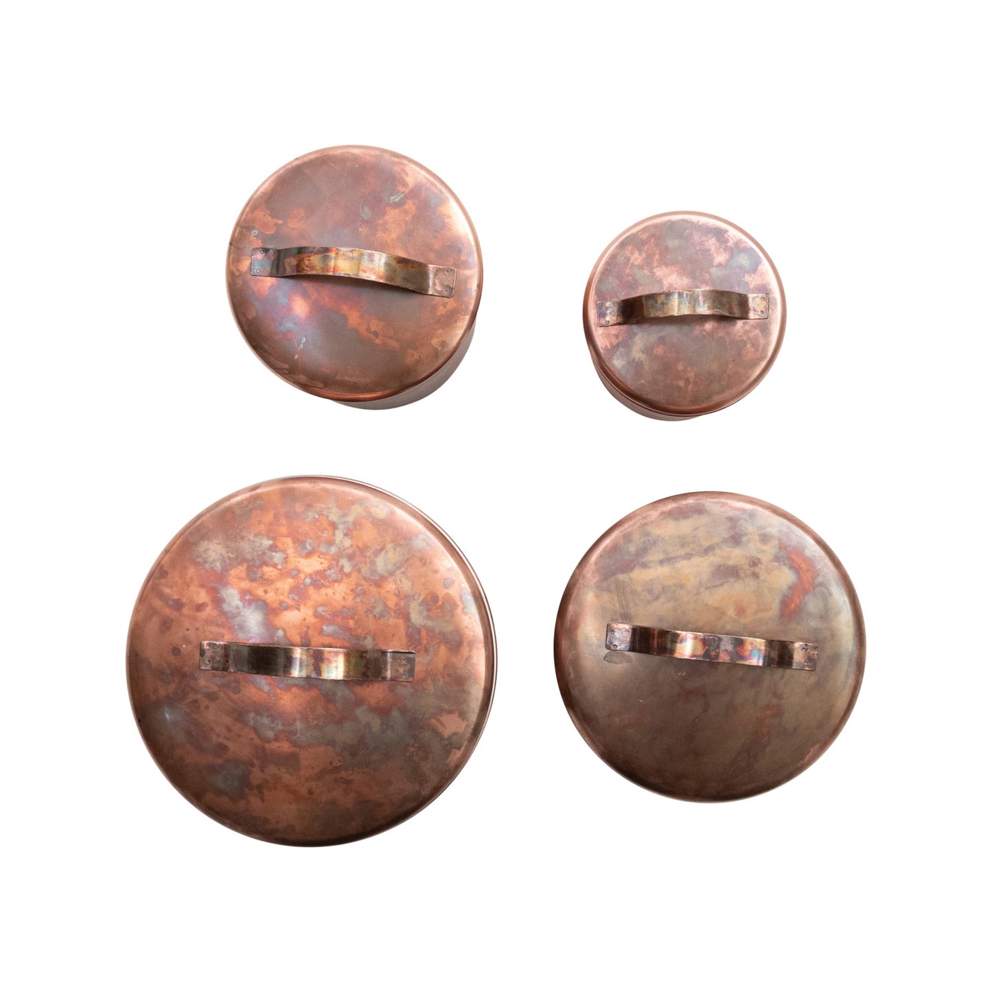 Oxidized Copper Finish Canisters