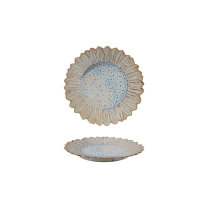 Reactive Glaze Sunflower Plate