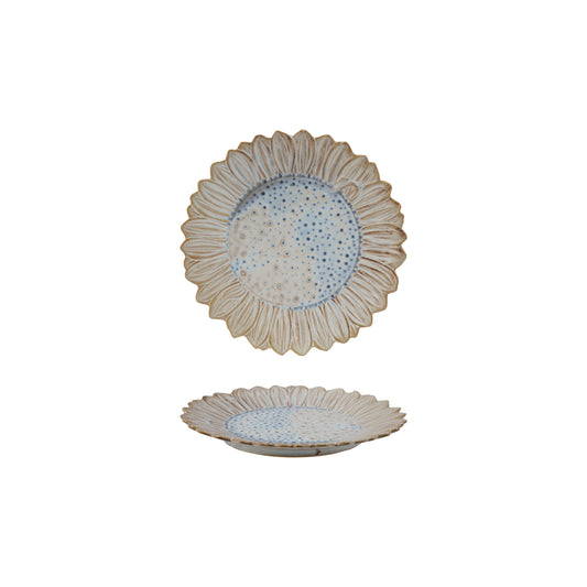 Reactive Glaze Sunflower Plate