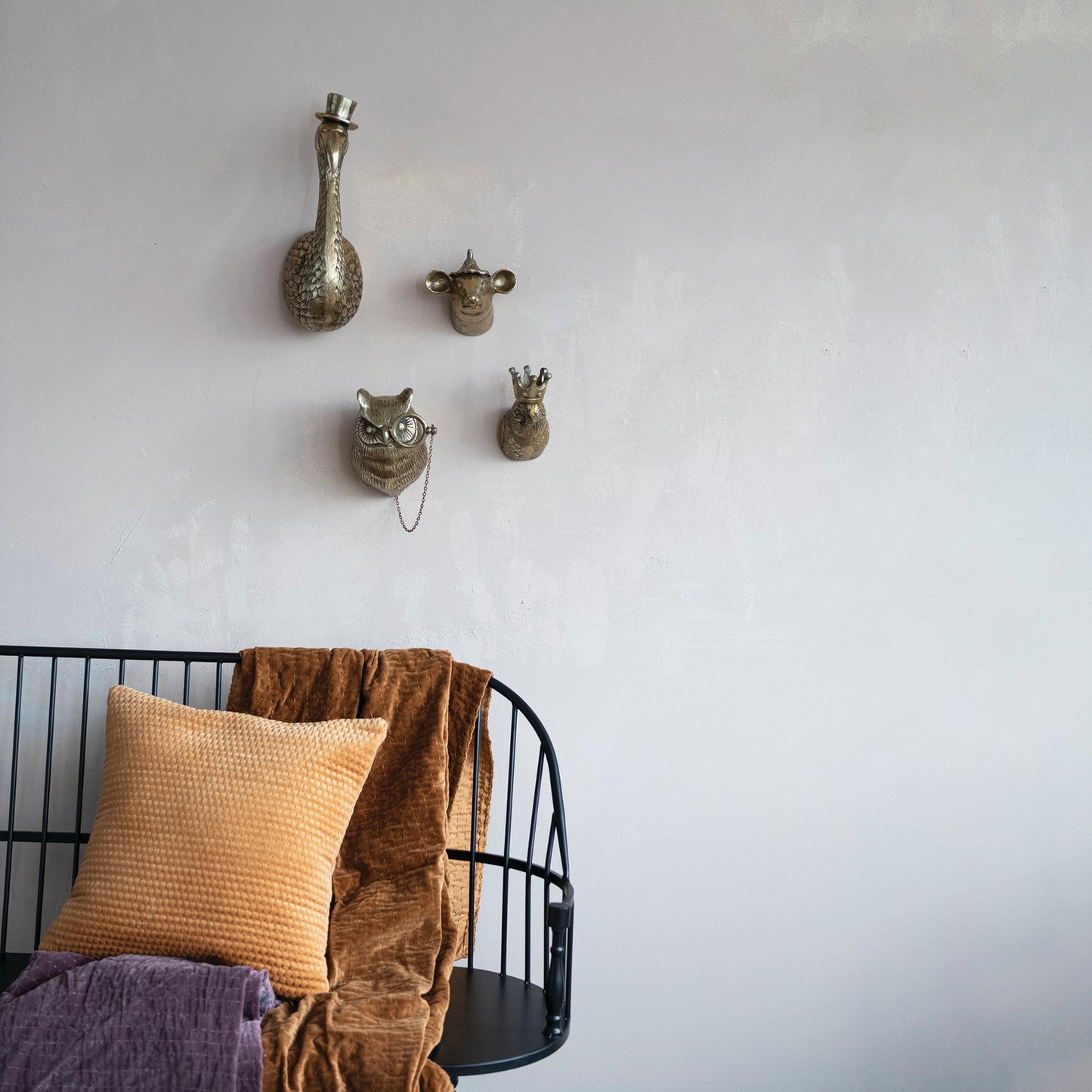 Cary Crow Cast Aluminum Wall Hanging