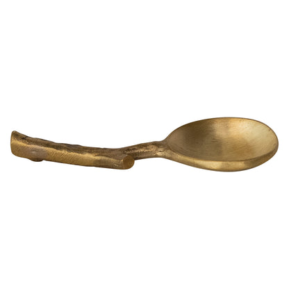 Twig Shaped Brass Spoon