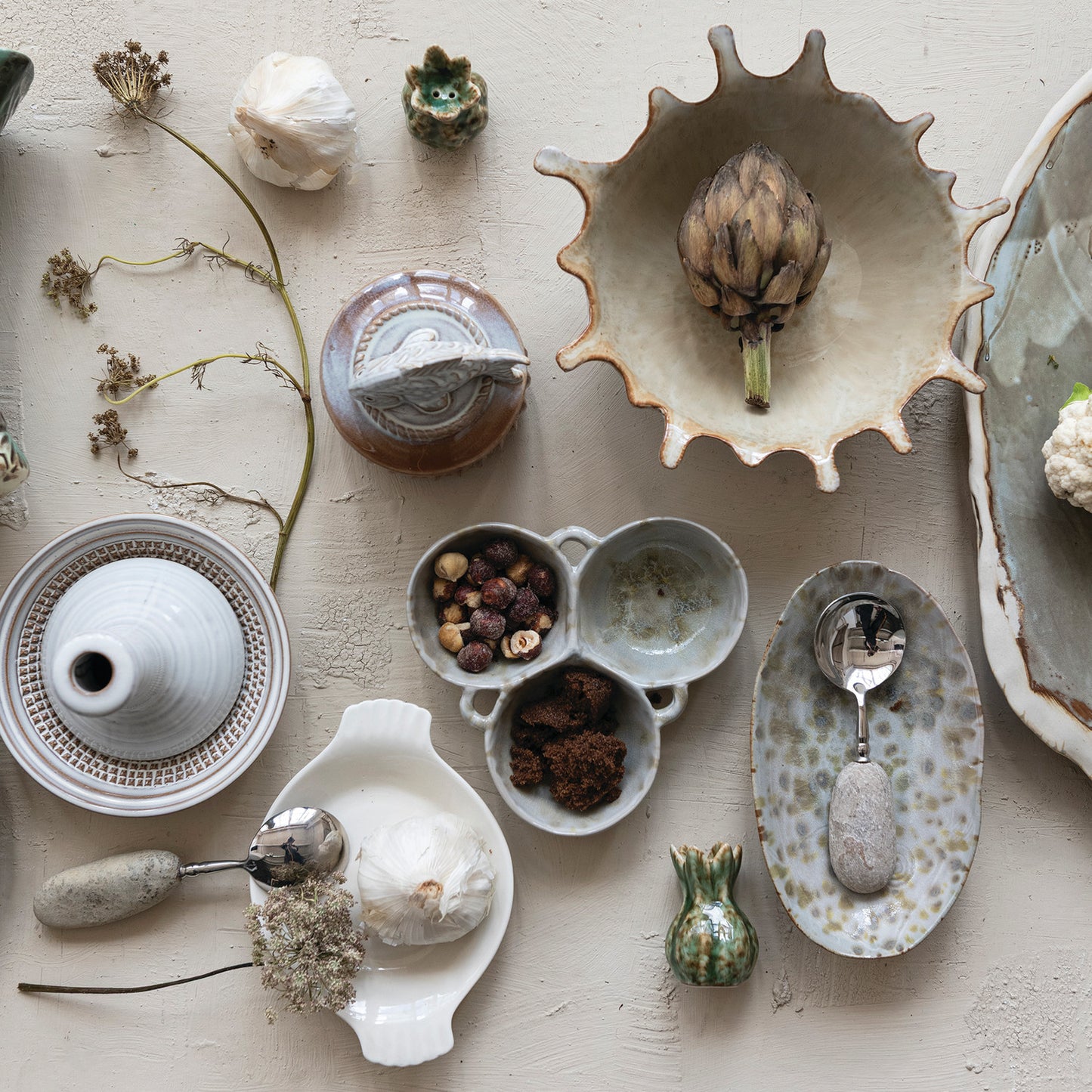 Claire Spotted Stoneware Dish