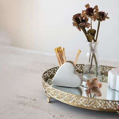 Heart Shaped Match Holder with Striker