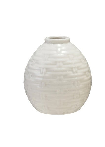 Dara Embossed Stoneware Vases