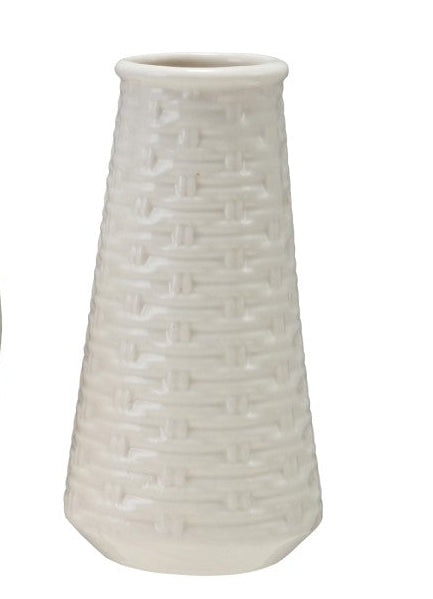 Dara Embossed Stoneware Vases