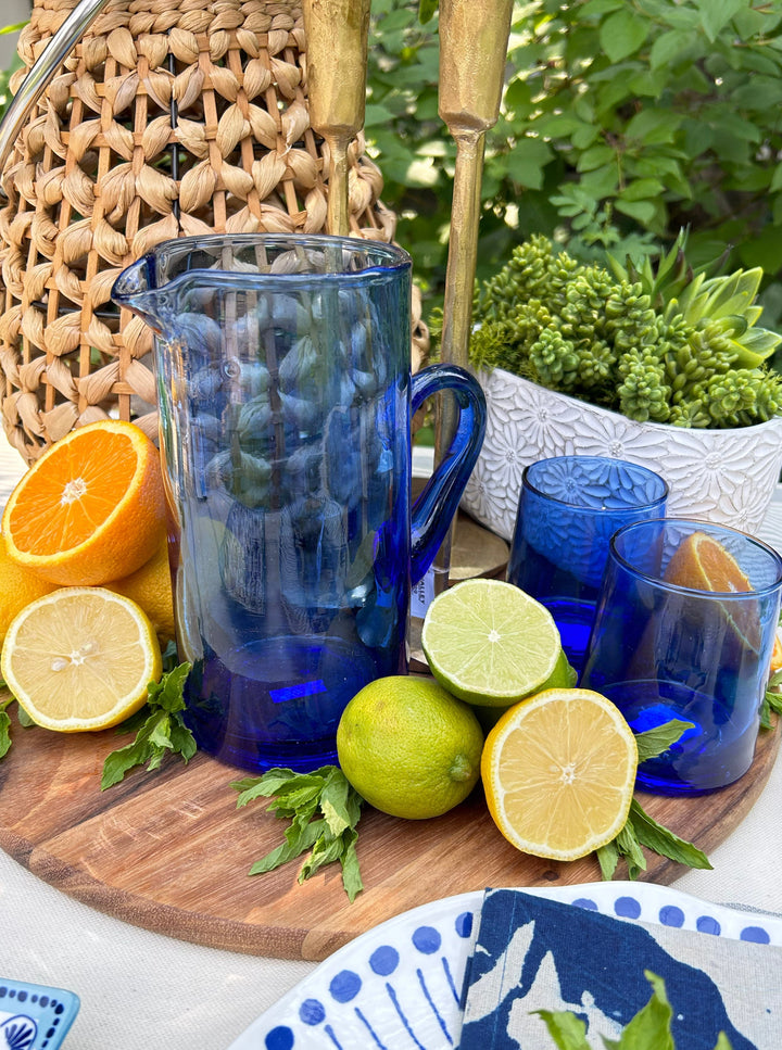 Moroccan Cone Jug - Blue