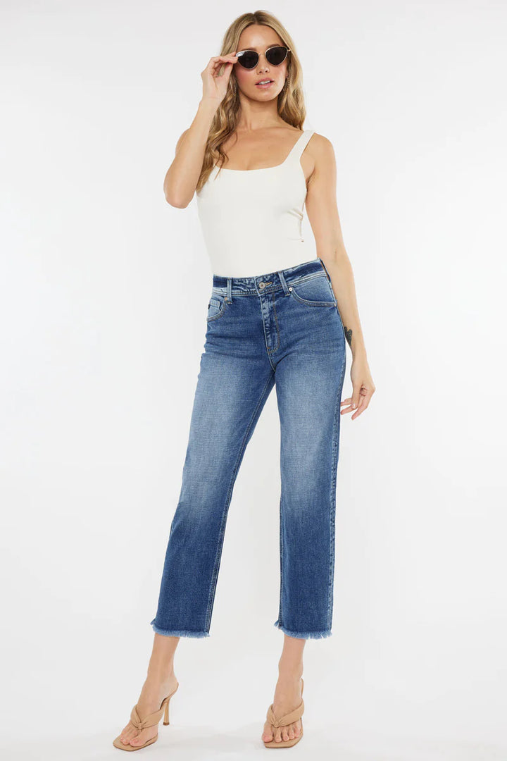 Nancy High Rise Slim Straight
