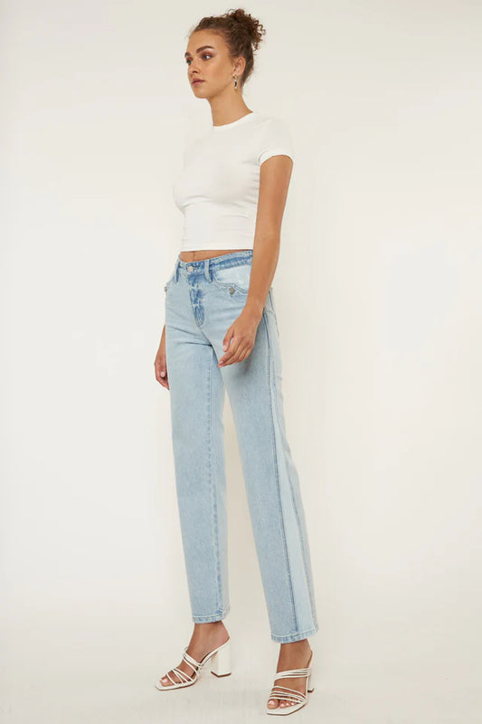 Marie High Rise Straight Leg Jeans