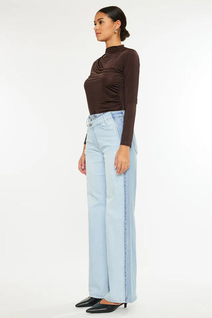 Clara High Rise Wide Leg Jeans