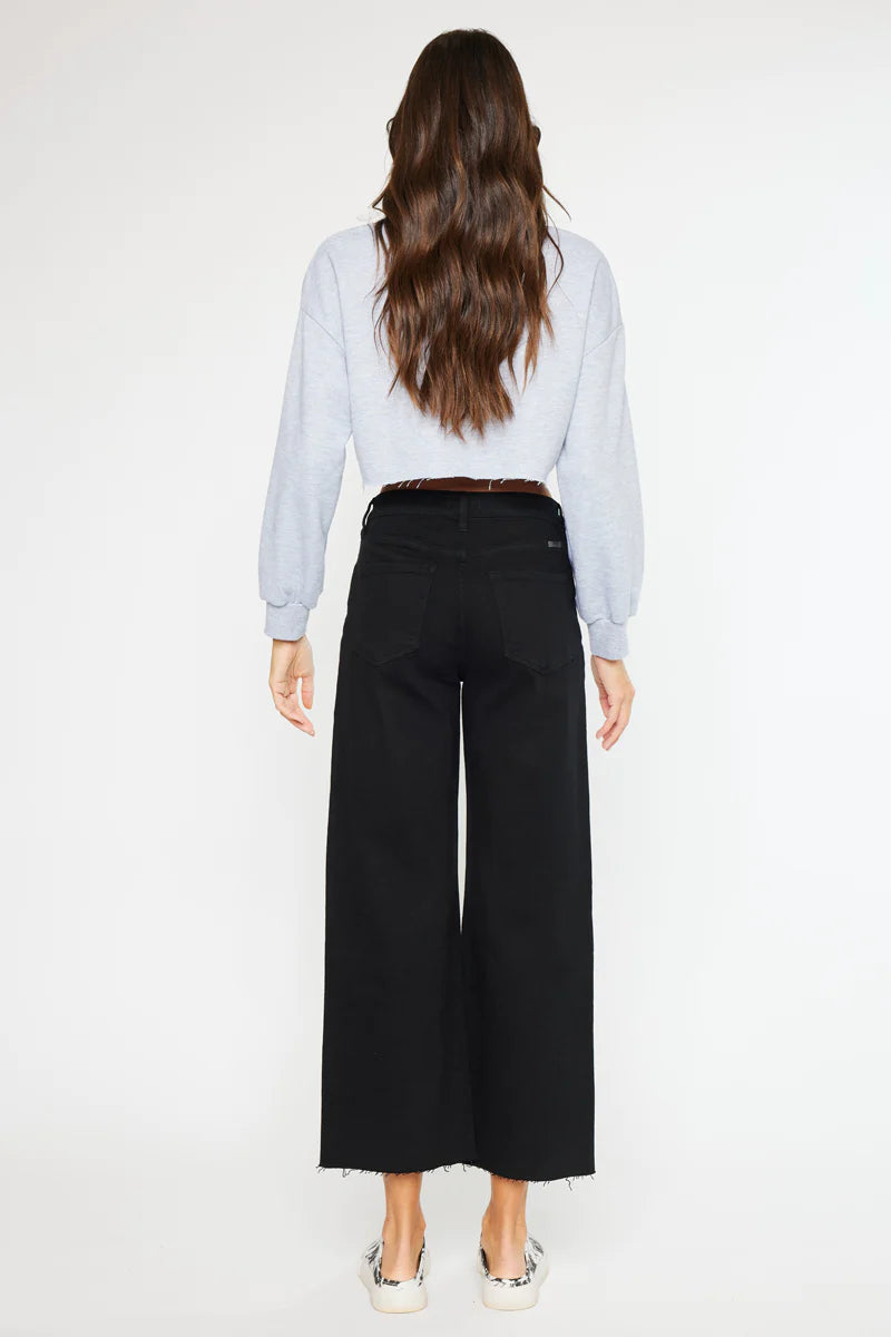 Dani High Rise Crop Wide Leg Jeans