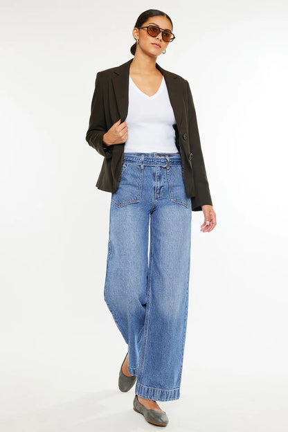 Frankie Ultra High Rise Wide Fit Leg Jeans