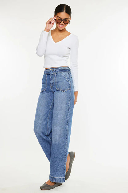 Frankie Ultra High Rise Wide Fit Leg Jeans