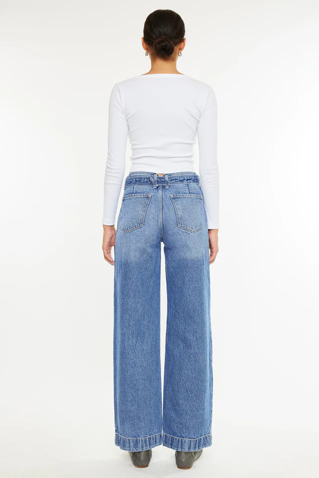 Frankie Ultra High Rise Wide Fit Leg Jeans