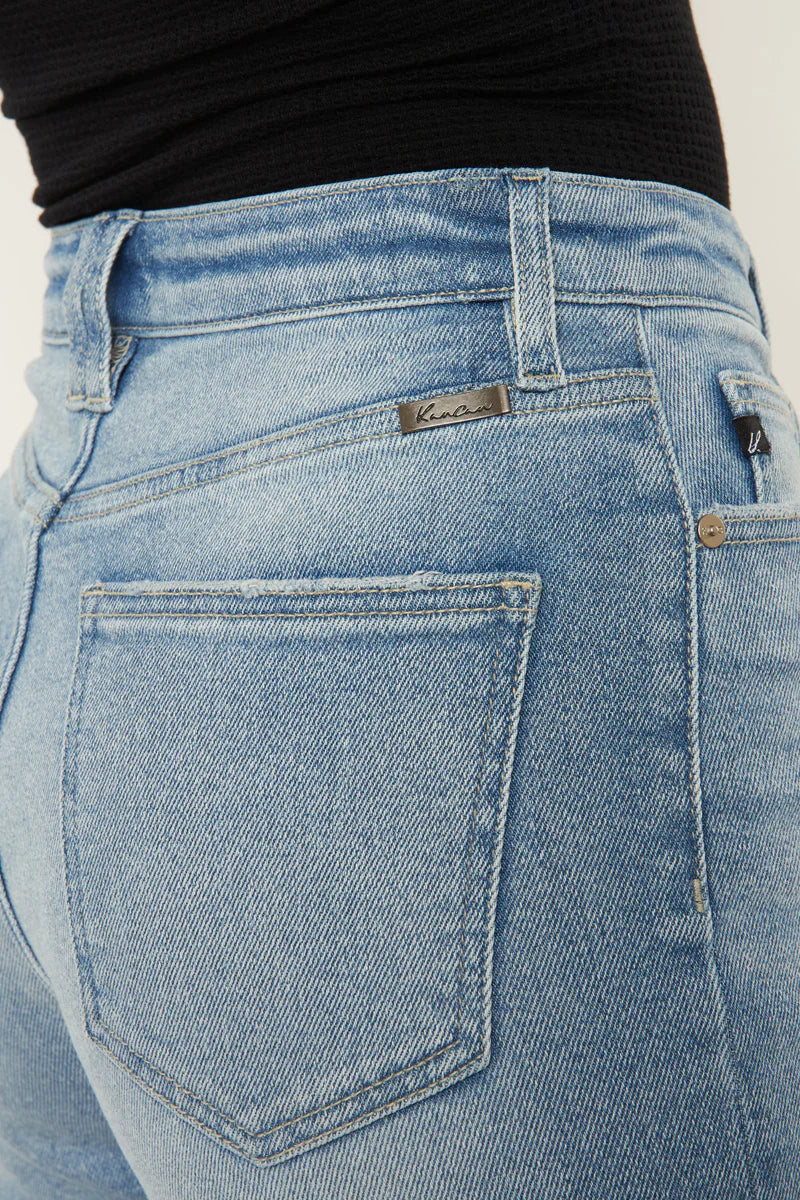 Bethany High Rise Cross Straight Jeans