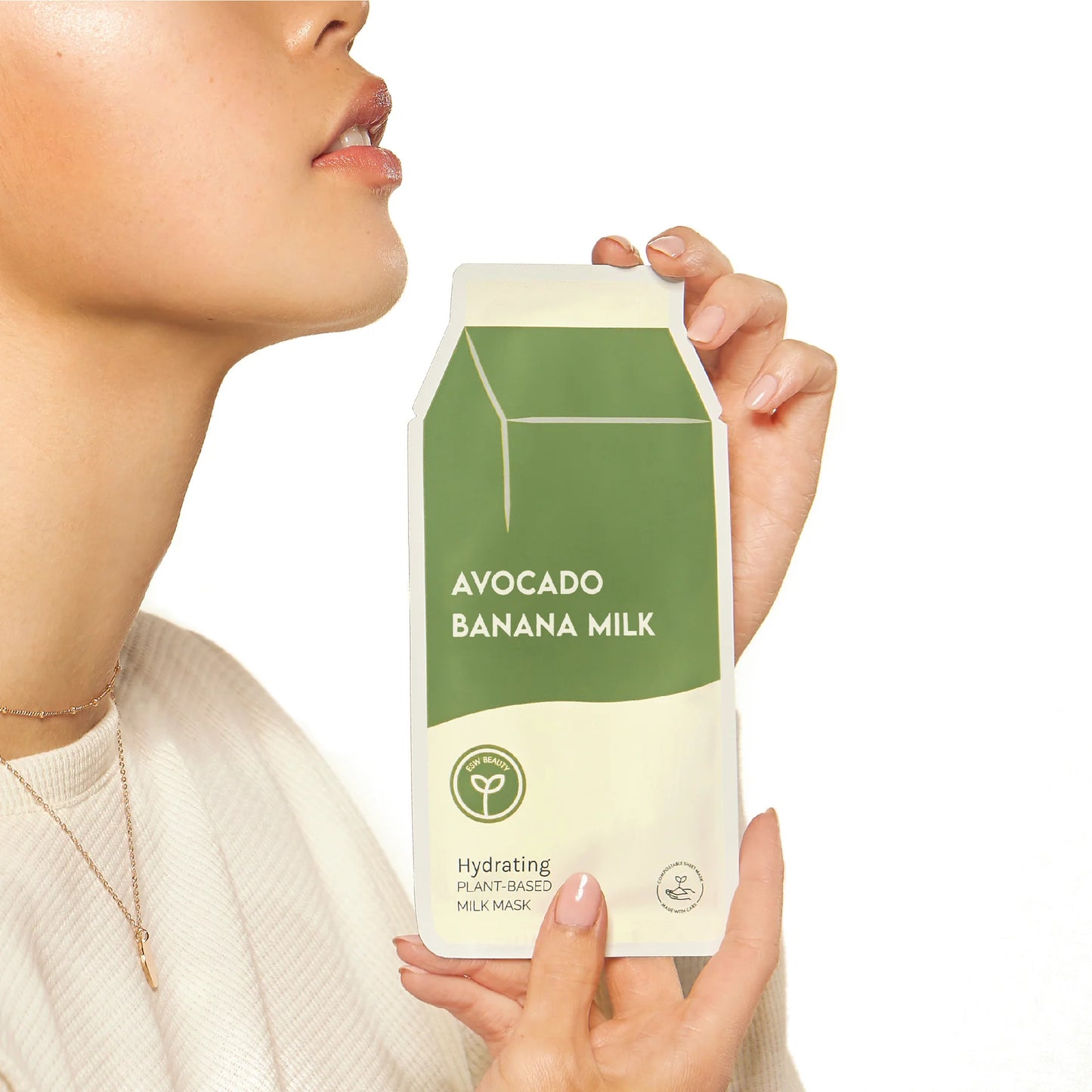 Avocado Banana Milk Hydrating Plant-Based Milk Mask