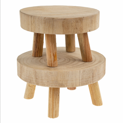 Wood Round Pedestals