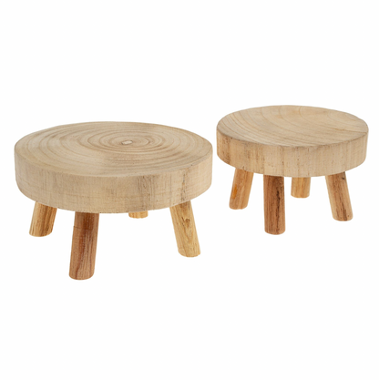 Wood Round Pedestals