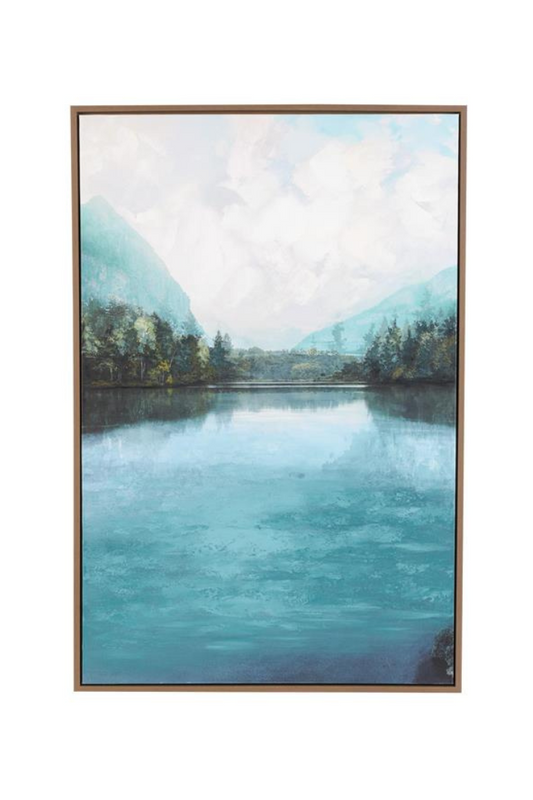 Lake View Framed Canvas