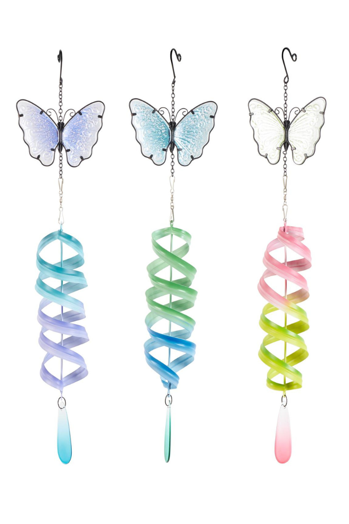 Glass Butterfly Windspinner