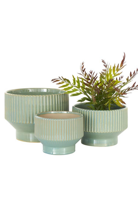 Jude Green Ceramic Planters