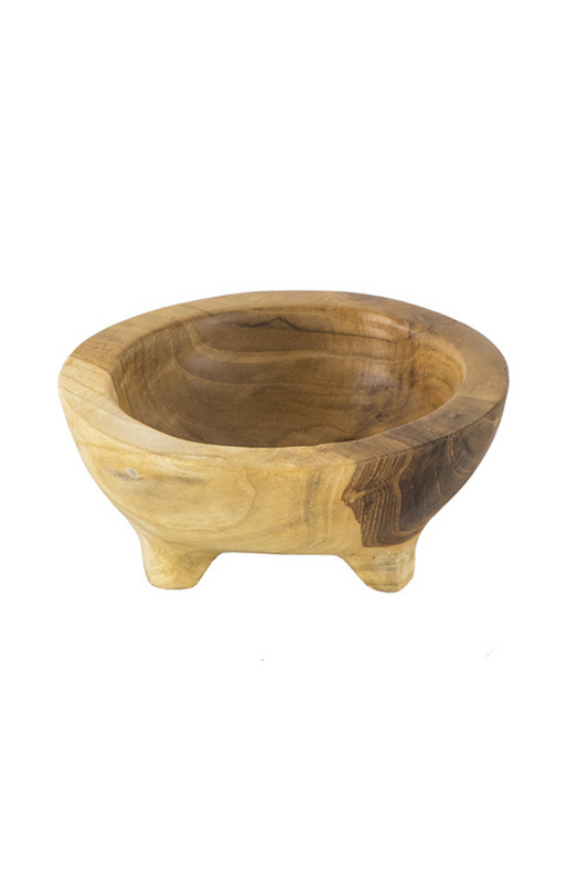 Footed Wooden Bowls