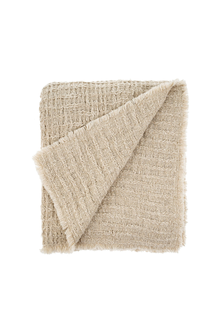 Leanne Textural Waffle Throw