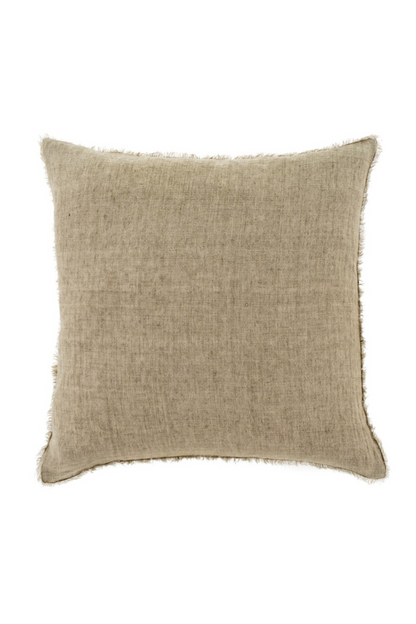 Almond Lina Linen Pillow - 24 x 24