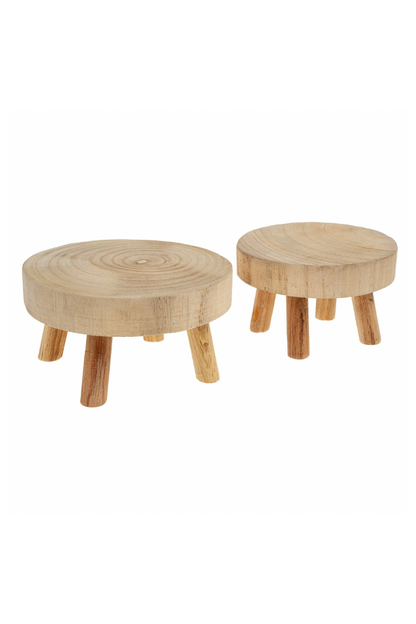 Wood Round Pedestals