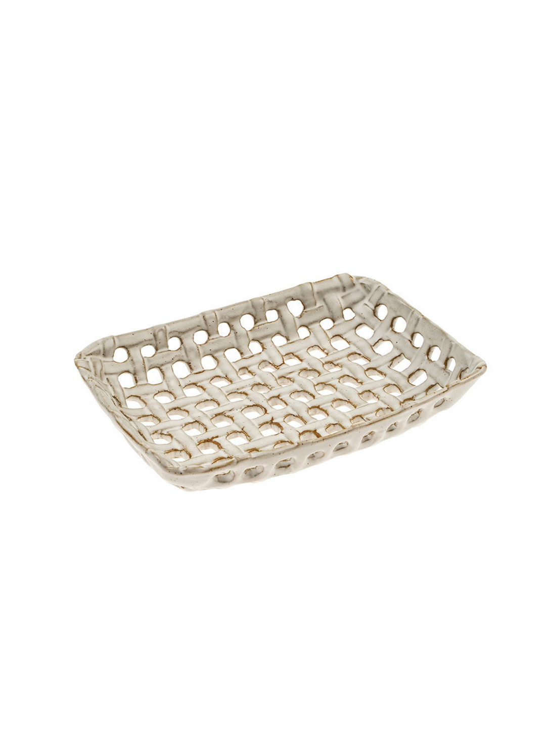Small Porcelain Basket Tray