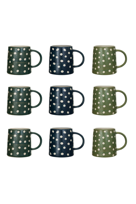 Polka Dotted Mugs