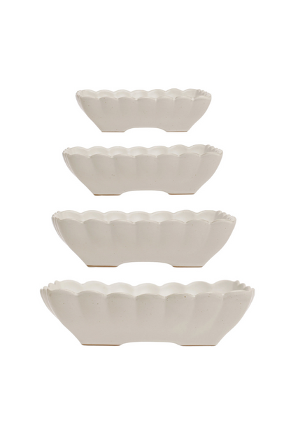 Scalloped Edge Serving Dishes