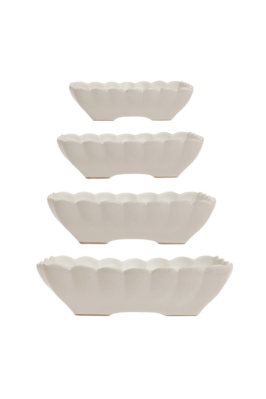 Scalloped Edge Serving Dishes