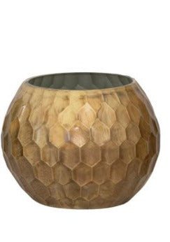Metallic Mercury Glass Votive Holders