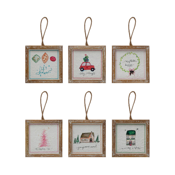 Wood Framed Holiday Signs