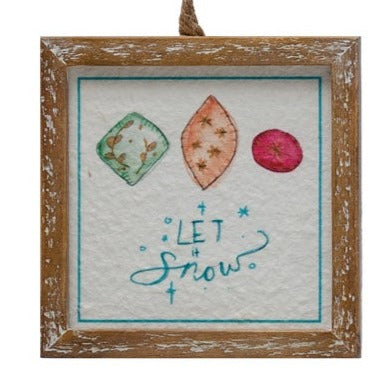 Wood Framed Holiday Signs