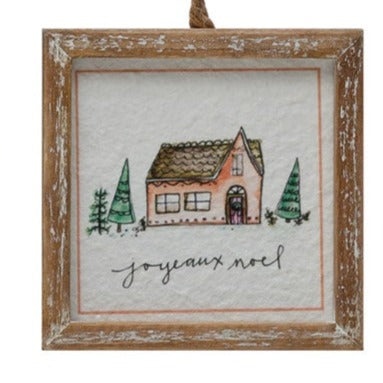 Wood Framed Holiday Signs