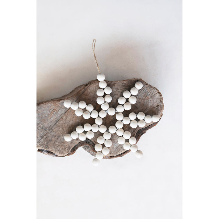 Wooden Bead Star Ornament