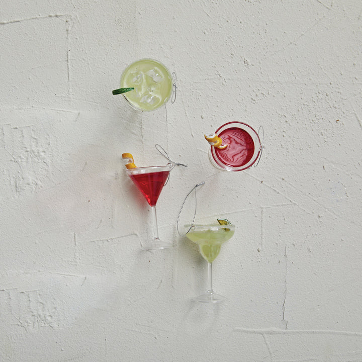 Glam Cocktail Ornaments