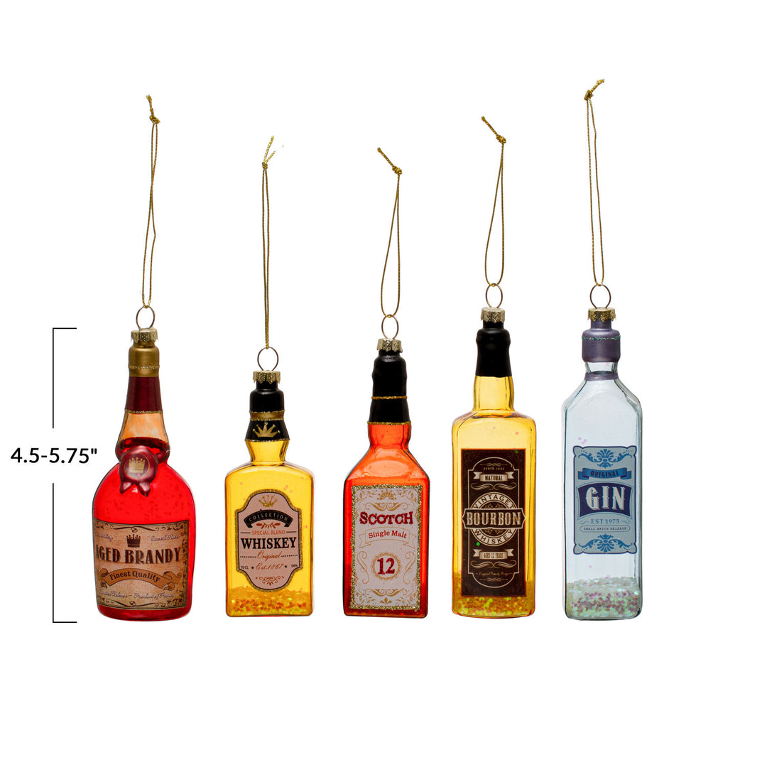 Liquor Bottle Ornaments