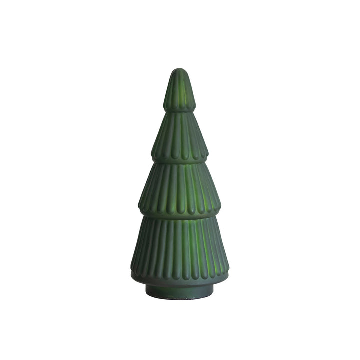 Matte Green Mercury Glass Tree