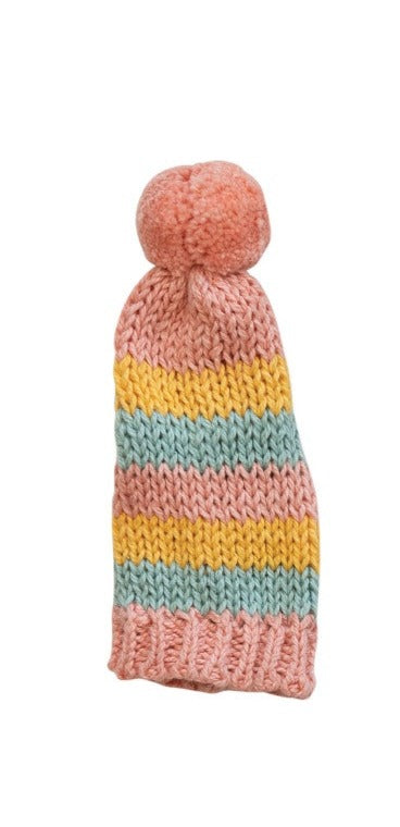 Bright Knit Hat Bottle Topper