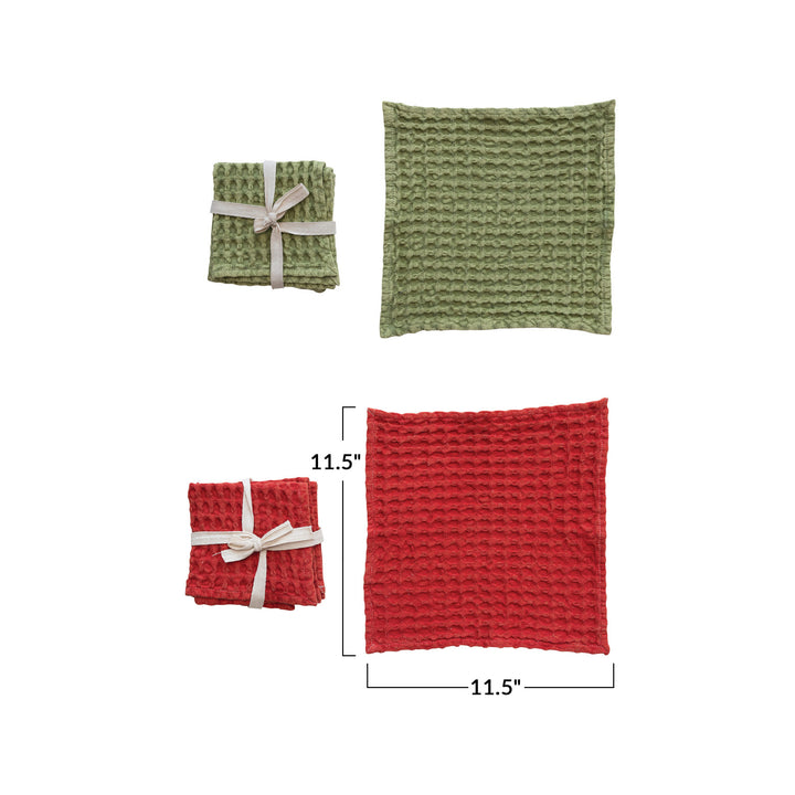 Waffle Weave Dishcloths - Set of 3
